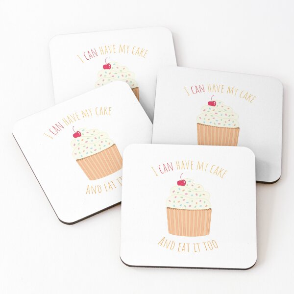 Item preview, "I CAN HAVE MY CAKE AND EAT IT TOO" Design in Orange designed and sold by GayanthiPerera.