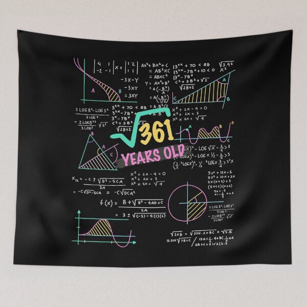 Item preview, Square Root of 391: 19th Birthday 19 Years Old Teen Boy Girl  designed and sold by CRAZY SHIRT DESIGNER.