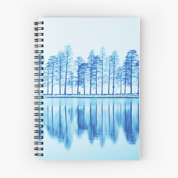 Aperçu de l'œuvre Arbres bleus apaisants créée et vendue par JikDesign.