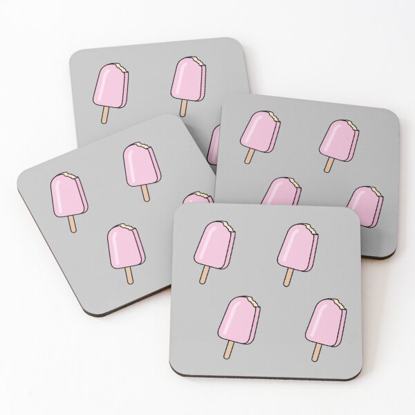 Item preview, summer popsicle popsicle pattern with strawberry ice cream designed and sold by TrueType.
