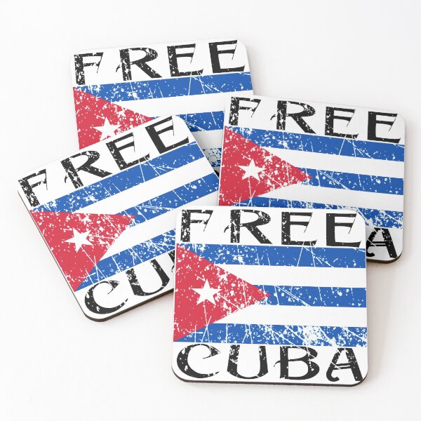 Item preview, Free Cuba (Anti-Communism, Freedom, Cuba Libre, Libertad, #SOSCuba) - Dark Version designed and sold by BattleMtnArmory.