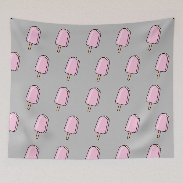 Item preview, summer popsicle popsicle pattern with strawberry ice cream designed and sold by TrueType.