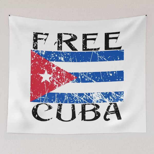 Item preview, Free Cuba (Anti-Communism, Freedom, Cuba Libre, Libertad, #SOSCuba) - Dark Version designed and sold by BattleMtnArmory.