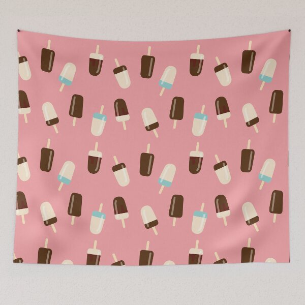 Item preview, summery popsicle pattern with chocolate icing designed and sold by TrueType.
