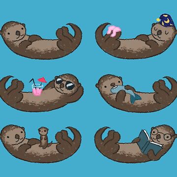 Artwork thumbnail, Otter Pattern by olivelagace