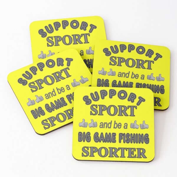 Item preview, Support Sport Big Game Fishing Sporter designed and sold by captainpeter.