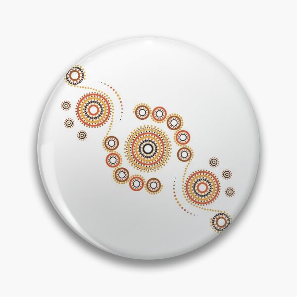 Item preview, Aboriginal Art Aborigine Australian Indigenous Land Mosaic Aboriginal Aboriginal Flag Bigambul Points Circle Autumn Day Gift For Mother dotart Sister Painting Mom designed and sold by MeryemSpace.