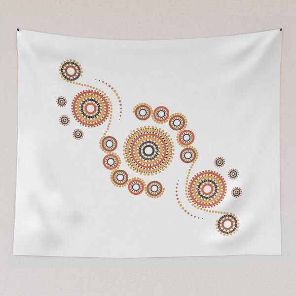 Item preview, Aboriginal Art Aborigine Australian Indigenous Land Mosaic Aboriginal Aboriginal Flag Bigambul Points Circle Autumn Day Gift For Mother dotart Sister Painting Mom designed and sold by MeryemSpace.
