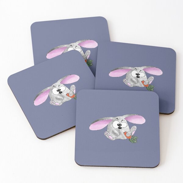 Item preview, funny gray bunny gnaws a carrot designed and sold by filon19931.