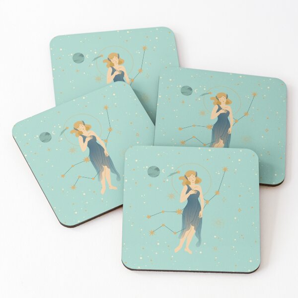 Item preview, Virgo Star Sign Zodiac Art with Constellation Sticker designed and sold by thedesignlab01.