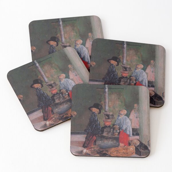 Item preview, Skeletons Trying to Warm Themselves-James Ensor designed and sold by LexBauer.