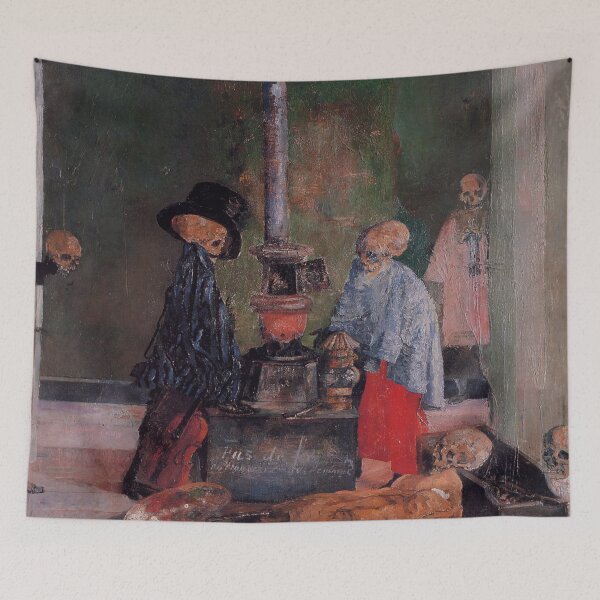 Item preview, Skeletons Trying to Warm Themselves-James Ensor designed and sold by LexBauer.