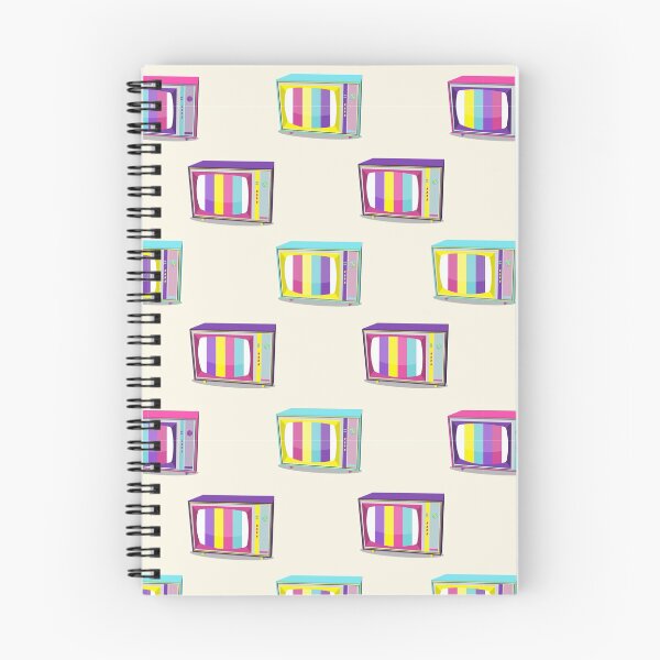Item preview, Pattern Retro TV 90s Bright Colors Isolated White Background Vector Illustration designed and sold by Peekonet.
