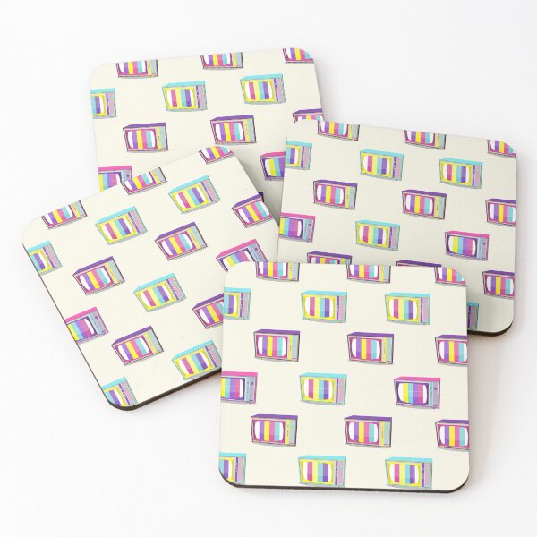 Item preview, Pattern Retro TV 90s Bright Colors Isolated White Background Vector Illustration designed and sold by Peekonet.