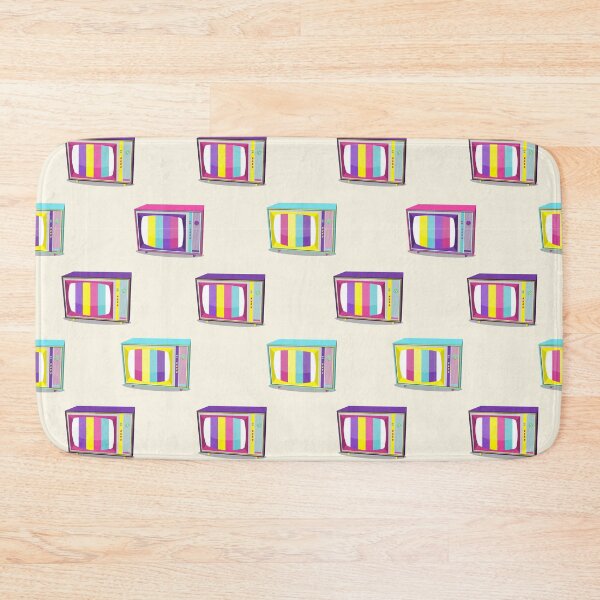 Item preview, Pattern Retro TV 90s Bright Colors Isolated White Background Vector Illustration designed and sold by Peekonet.