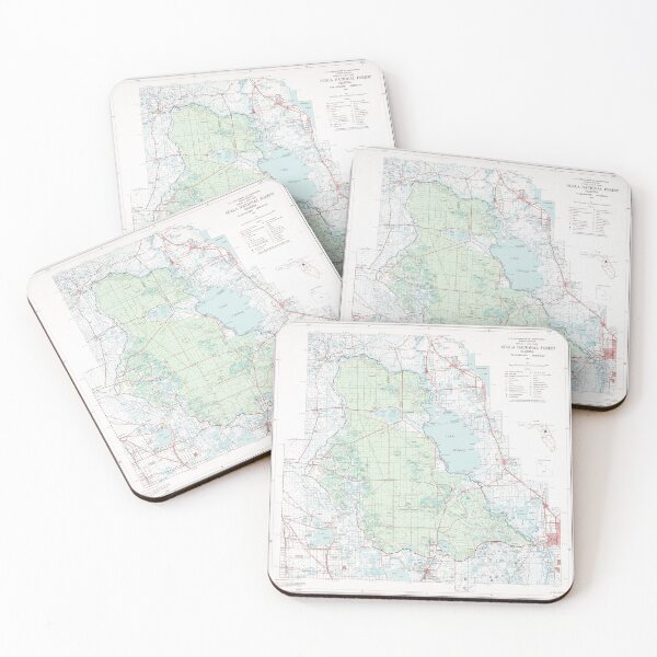Item preview, Ocala National Forest Map (1971) Florida Woodland Reserve Atlas designed and sold by BravuraMedia.