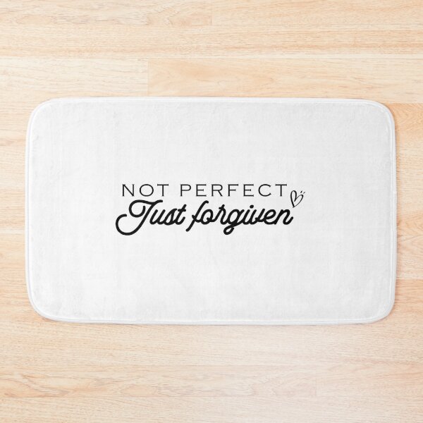 Item preview, Not Perfect Just Forgiven, Christian gift, Religious gift, Jesus gift, Inspirational gift designed and sold by ambaart.