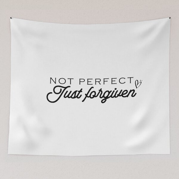 Item preview, Not Perfect Just Forgiven, Christian gift, Religious gift, Jesus gift, Inspirational gift designed and sold by ambaart.