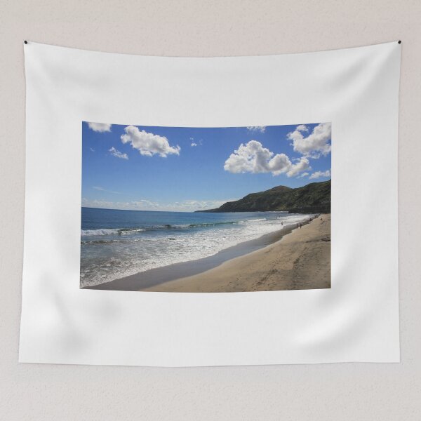 Item preview, Amazing view over Santa Maria island, landscape with a nice bay and beach, small village, Azores travel destination. designed and sold by AylaHarbich.