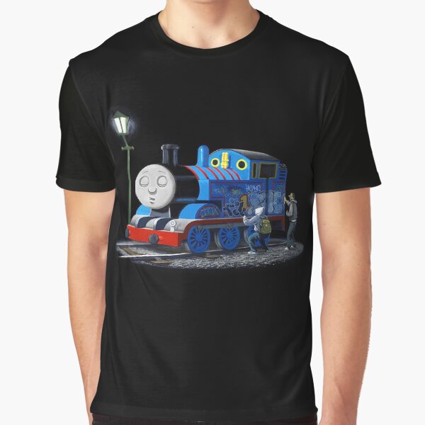 Thomas Tank Banksy Graffiti Graphic T-Shirt