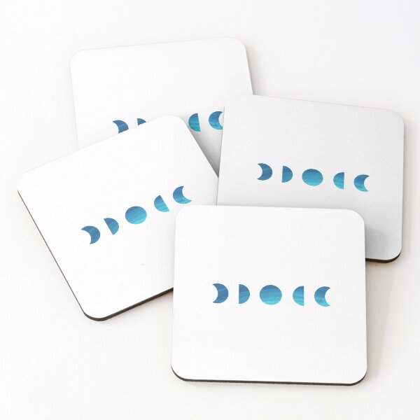 Item preview, Moon Phases Gouache Painting in white designed and sold by NAYANA S KUMAR.