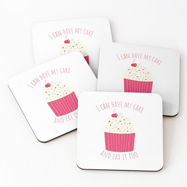 Item preview, "I CAN HAVE MY CAKE AND EAT IT TOO" Design in Pink & Magenta designed and sold by GayanthiPerera.