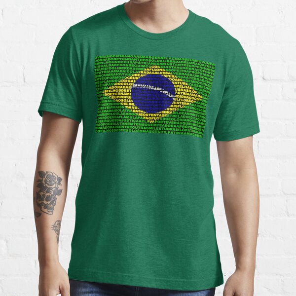 Men's Brazil Football Jerseys Summer Short Sleeve Brazilian Flag