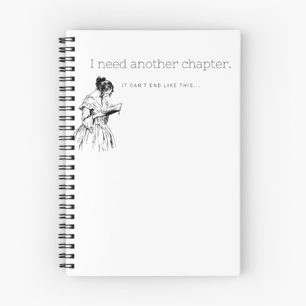 Item preview, I need another chapter! - relatable bibliophile quote sticker print (vintage ver) designed and sold by ThousandAutumns.