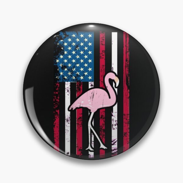Item preview, American Flag Pink Flamingo Patriotic 4 T-ShirtAmerican Flag Pink Flamingo Patriotic 4th of July  designed and sold by Daisyshopp.