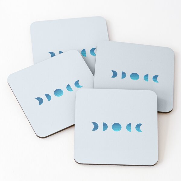 Item preview, Copy of Moon Phases Gouache Painting in blue grey #D9E4EC designed and sold by NAYANA S KUMAR.