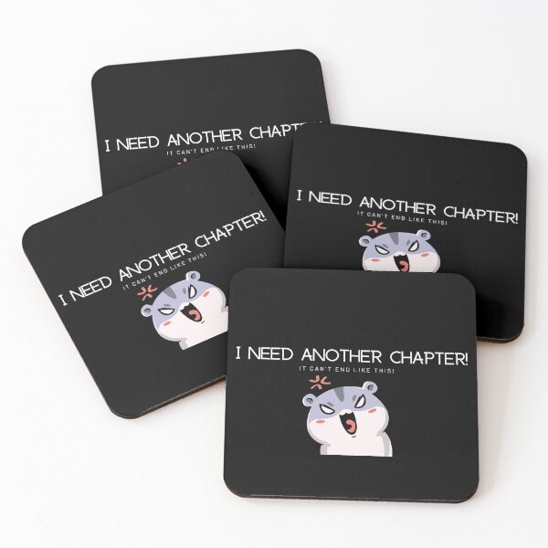 Item preview, I need another chapter! - relatable bibliophile quote sticker print (Angry ver) designed and sold by ThousandAutumns.