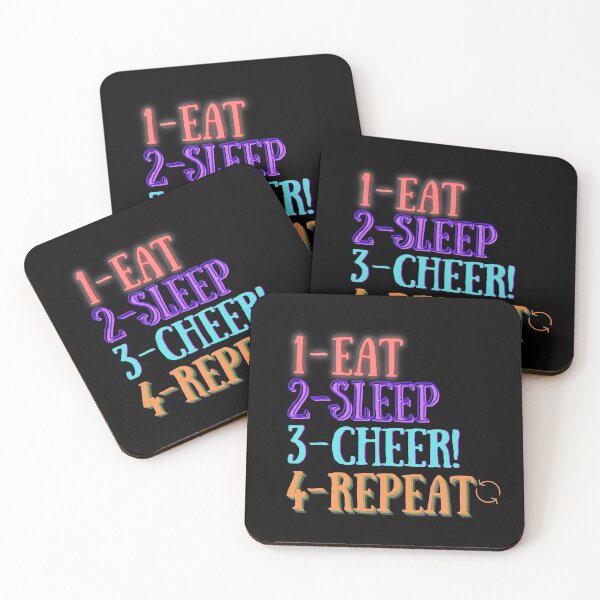 Item preview, Eat Sleep CHEER Repeat designed and sold by bahicharafe.