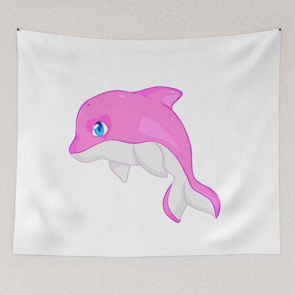 Item preview, Pink Heart Eye Dolphin designed and sold by With Love, InspireMari.