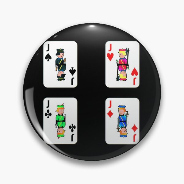 Artikelvorschau, Jacks Four Suits-Pack in Schwarz entworfen und verkauft von LuckyKermit.