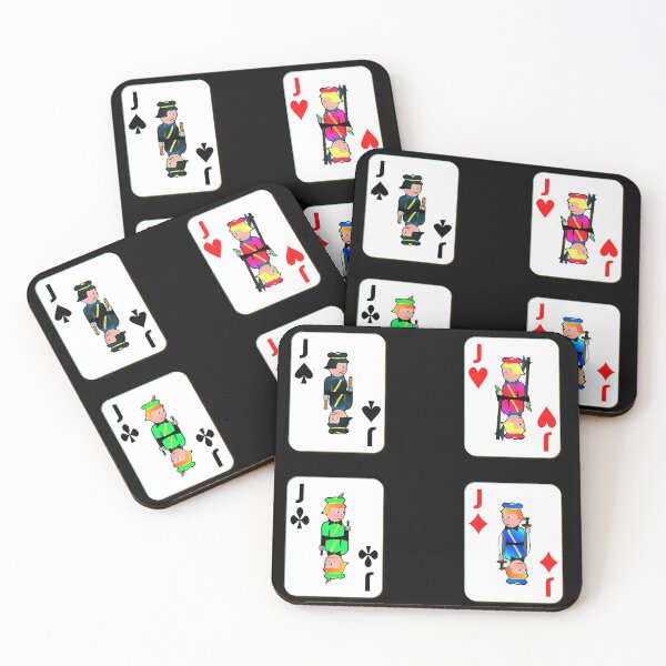 Item preview, Jacks Four Suits Pack In Black designed and sold by LuckyKermit.