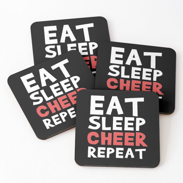 Aperçu de l'œuvre Eat sleep cheer repeat créée et vendue par RIAD16.