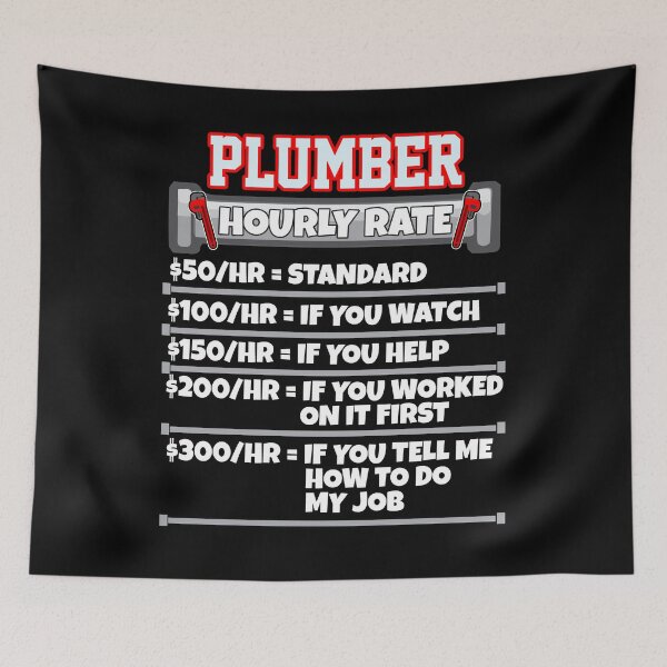 Item preview, Plumber Hourly Rate Funny Plumbig Christmas Gift designed and sold by Moonpie90.