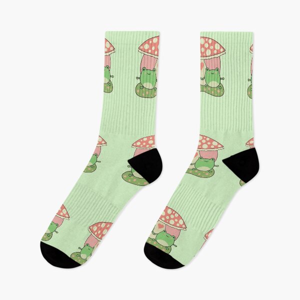 Item preview, Kawaii Frogs Under Mushroom - Love & Friendship designed and sold by GrimButterfly.