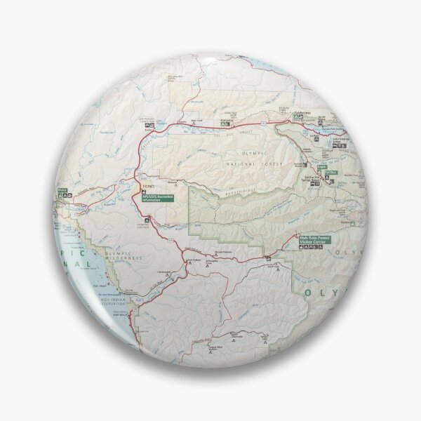 Item preview, Olympic National Park Map (2010) Vintage Washington State Olympic Peninsula Atlas designed and sold by BravuraMedia.