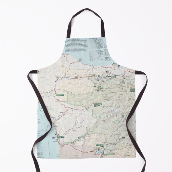 Item preview, Olympic National Park Map (2010) Vintage Washington State Olympic Peninsula Atlas designed and sold by BravuraMedia.