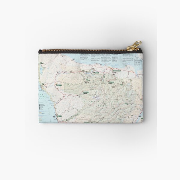 Item preview, Olympic National Park Map (2010) Vintage Washington State Olympic Peninsula Atlas designed and sold by BravuraMedia.