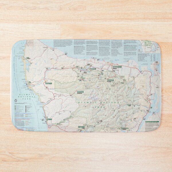 Item preview, Olympic National Park Map (2010) Vintage Washington State Olympic Peninsula Atlas designed and sold by BravuraMedia.