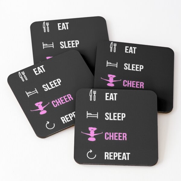 Aperçu de l'œuvre Eat sleep cheer repeat créée et vendue par RIAD16.