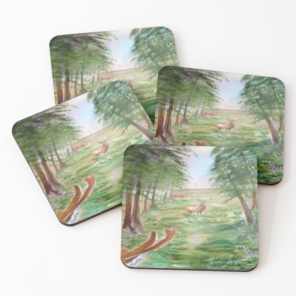 Item preview, Deer in Forest-Girl and Deer designed and sold by DiensDesign.