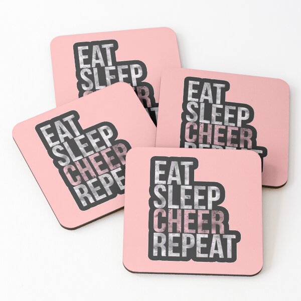 Aperçu de l'œuvre Eat sleep cheer repeat créée et vendue par RIAD16.