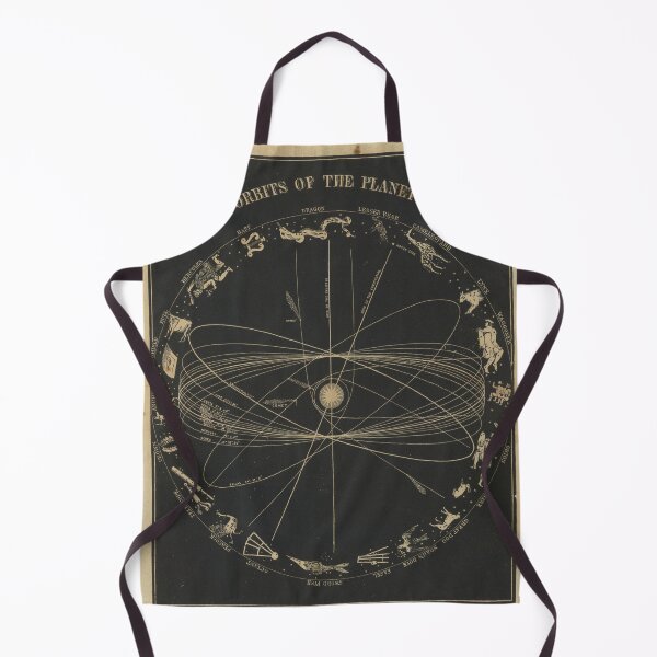 Item preview, Old Solar System Planetary Orbit Map (1850) Vintage Astrophysics & Constellation Chart designed and sold by BravuraMedia.