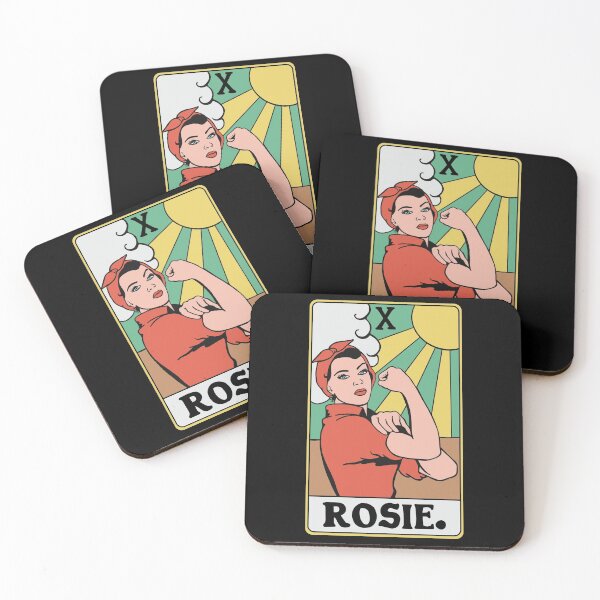 Item preview, Rosie Tarot Card Funny - Rosie The Riveter Feminist Retro Worker designed and sold by isstgeschichte.