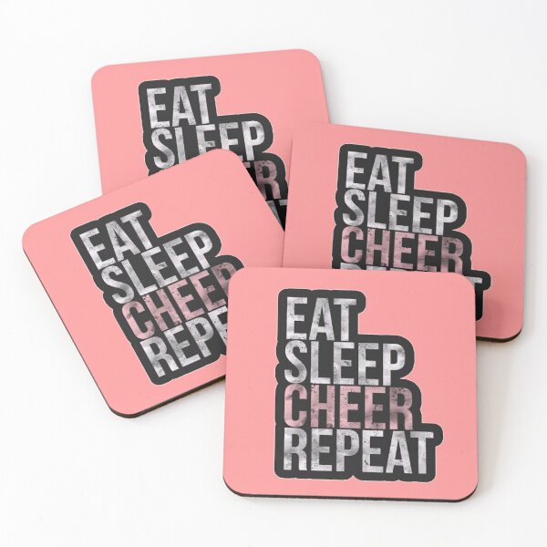 Aperçu de l'œuvre Eat sleep cheer repeat créée et vendue par RIAD16.