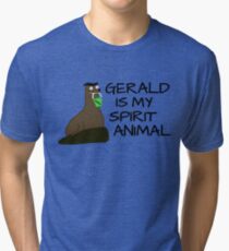 Camiseta de tejido mixto Gerald es mi Espíritu Animal
