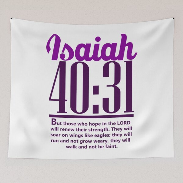 Item preview, Christian T-ShirtPurple Isaiah 40_31 ; Christian clothing _ bible verse  designed and sold by Daisyshopp.